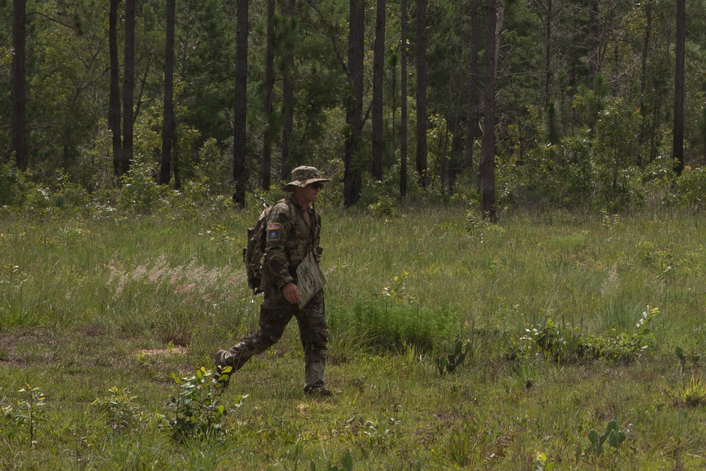 Best Warrior Competitors Conduct Land Navigation, Modified Resection