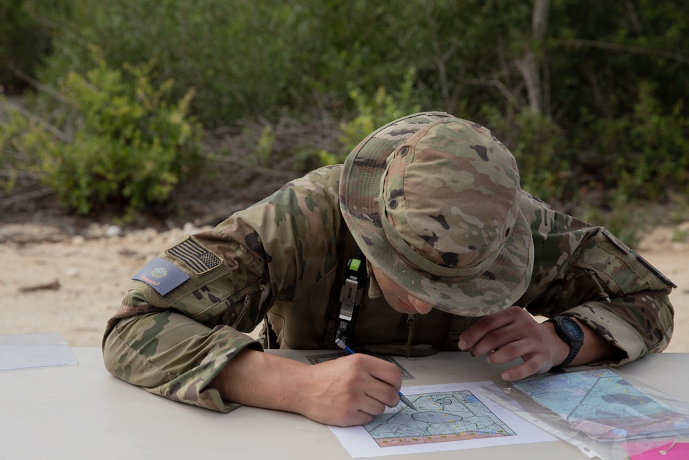Best Warrior Competitors Conduct Land Navigation, Modified Resection