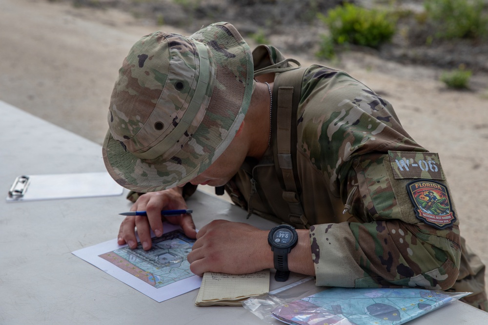 Best Warrior Competitors Conduct Land Navigation, Modified Resection