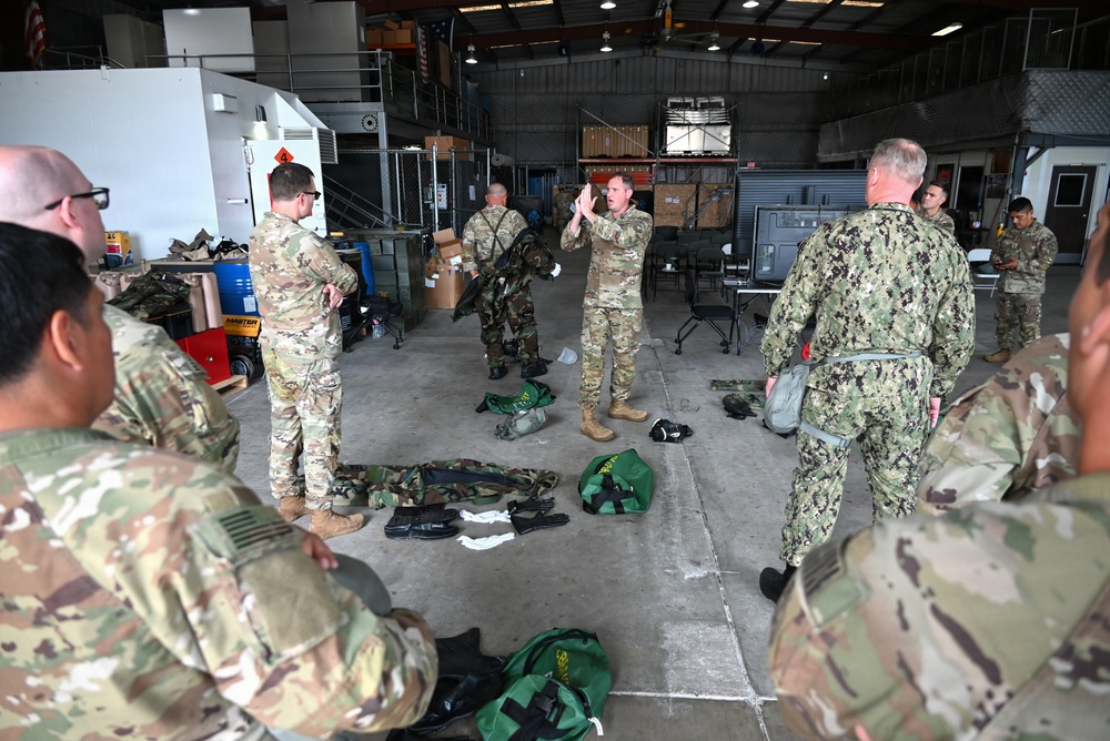 Coast Guard and Navy train with CBRNE gear