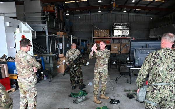 Coast Guard and Navy train with CBRNE gear