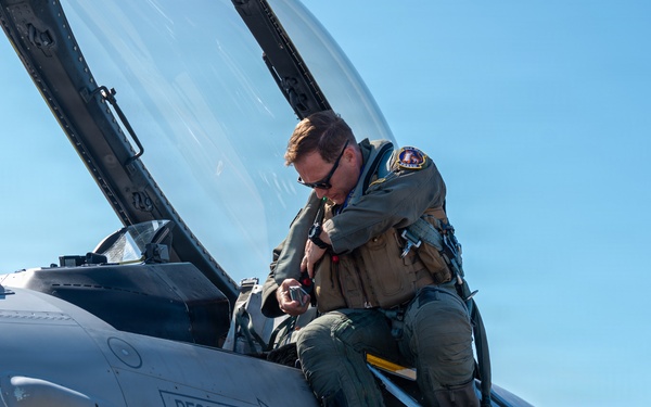 35th Fighter Wing Commander Completes Fini Flight