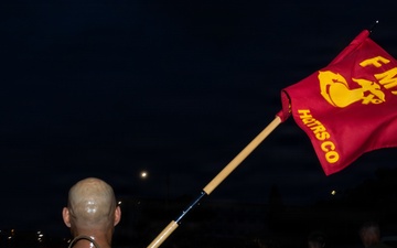 III Marine Expeditionary Force Information Group Marines participate in motivational run