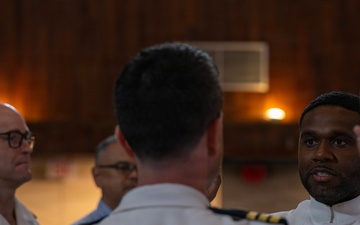 Lt. j.g. Keldrick Averhart commissioning ceremony