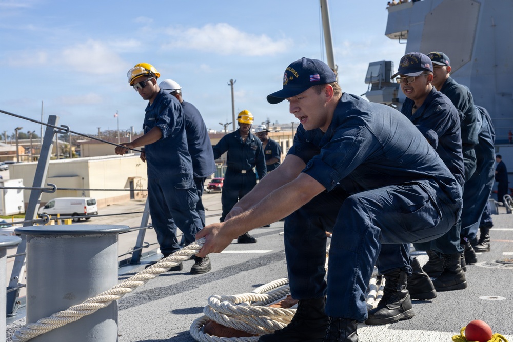 USS John Paul Jones (DDG 53) conduct Sea and Anchor detail