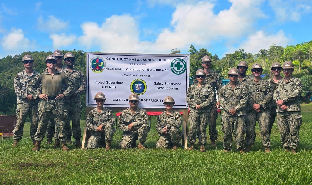 U.S. Navy Seabees build 2-room schoolhouse in Nabua Village, Fiji as part of Pacific Partnership 2026