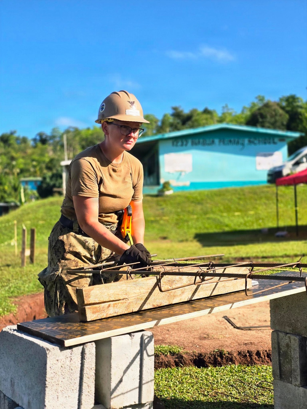 U.S. Navy Seabees build 2-room schoolhouse in Nabua Village, Fiji as part of Pacific Partnership 2026