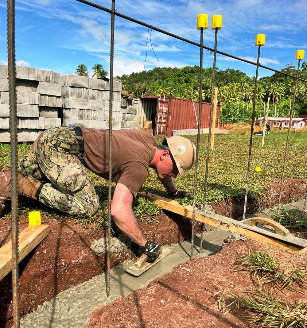 U.S. Navy Seabees build 2-room schoolhouse in Nabua Village, Fiji as part of Pacific Partnership 2026