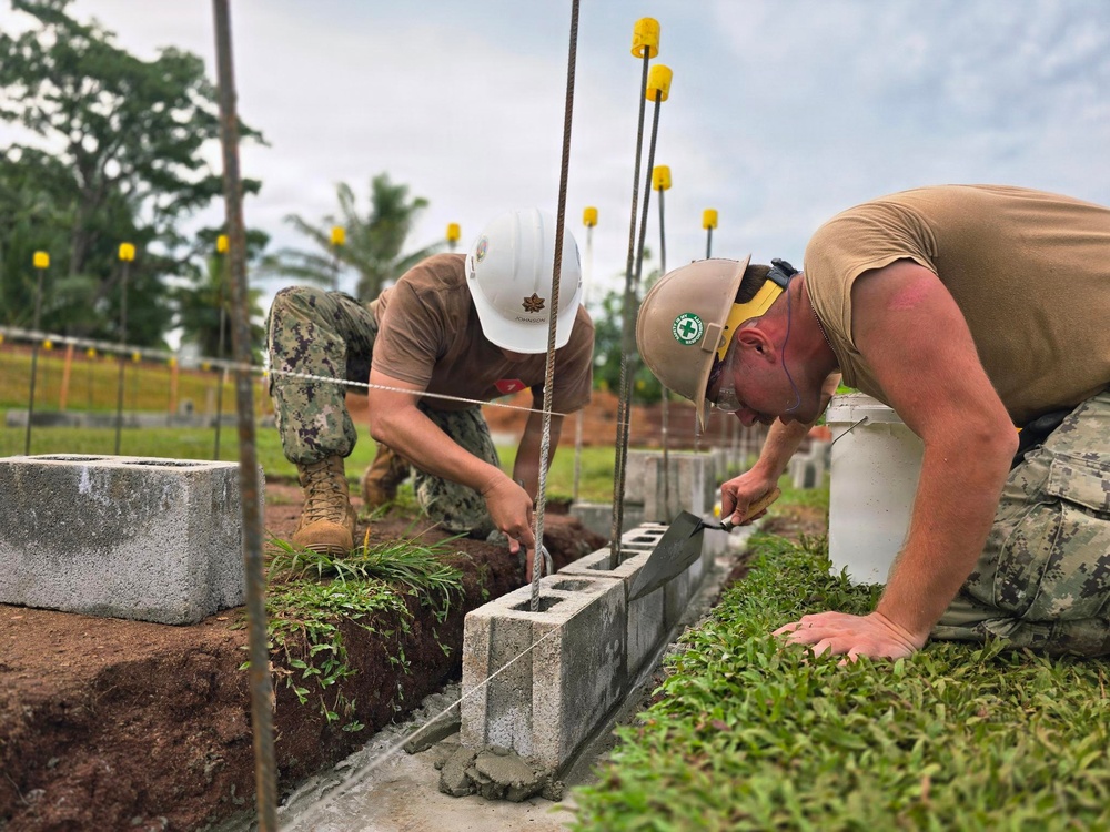 U.S. Navy Seabees build 2-room schoolhouse in Nabua Village, Fiji as part of Pacific Partnership 2026