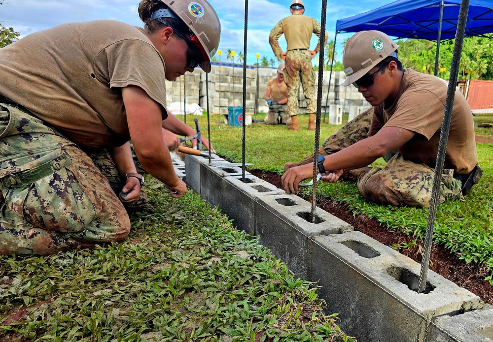 U.S. Navy Seabees build 2-room schoolhouse in Nabua Village, Fiji as part of Pacific Partnership 2026
