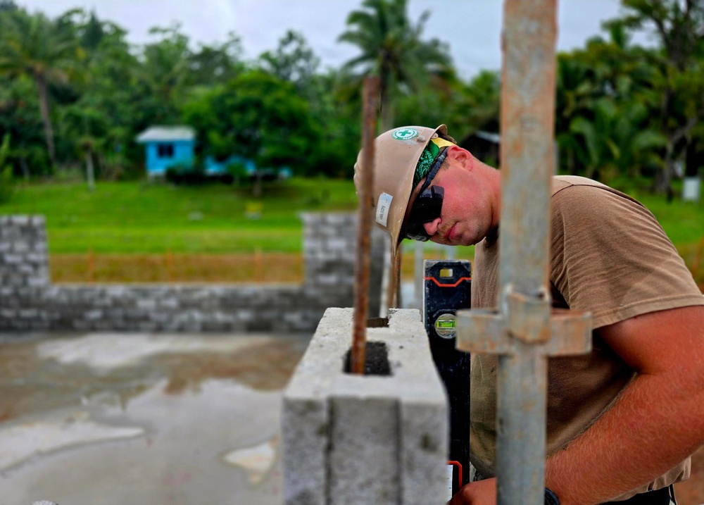 U.S. Navy Seabees build 2-room schoolhouse in Nabua Village, Fiji as part of Pacific Partnership 2026