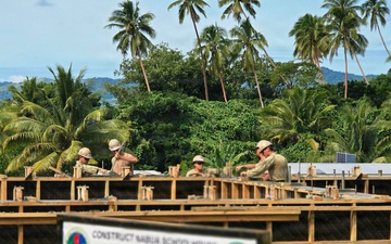 U.S. Navy Seabees build 2-room schoolhouse in Nabua Village, Fiji as part of Pacific Partnership 2026