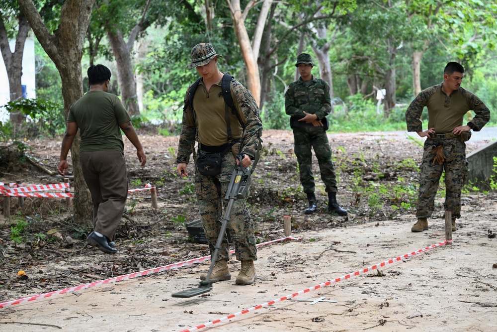 Marines Conduct Mine Detection Training