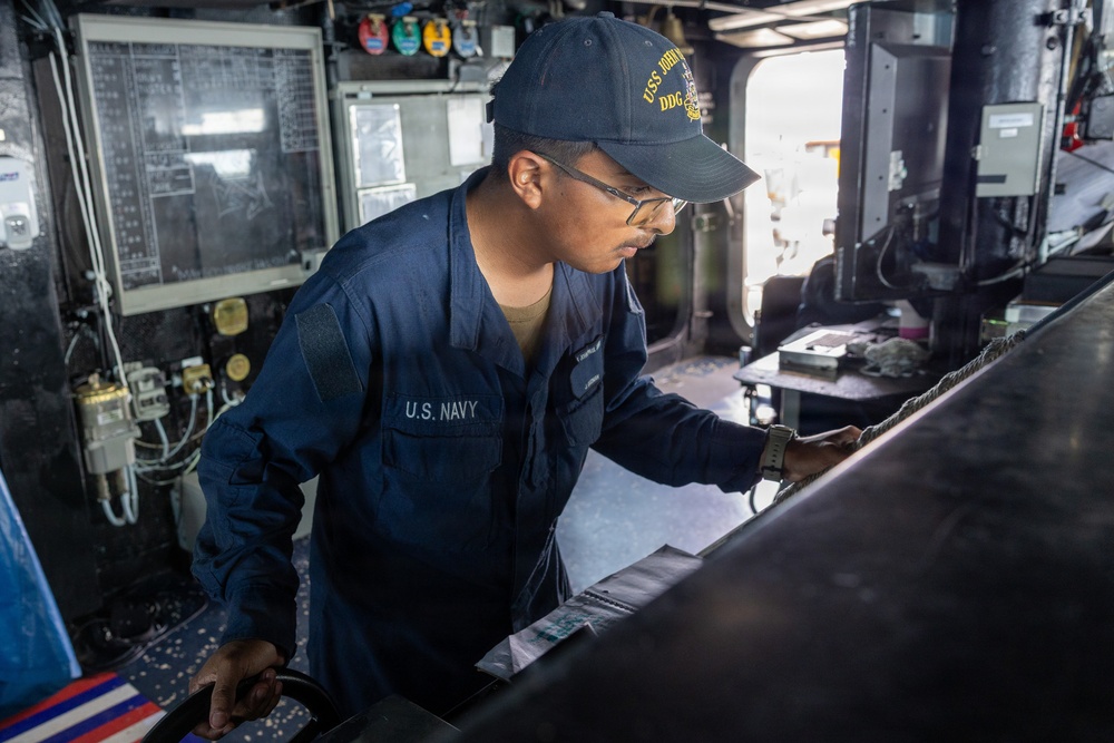 USS John Paul Jones (DDG 53) conducts routine operations while deployed