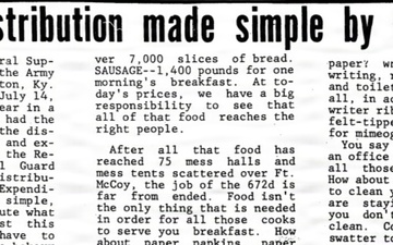 This Month in Fort McCoy History -- July
