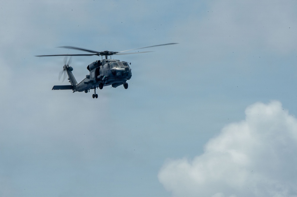 USS Essex conducts flight operations during RIMPAC 2026