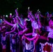 Sailors, family members, and Sasebo community members watch a concert during the Independence Day celebration