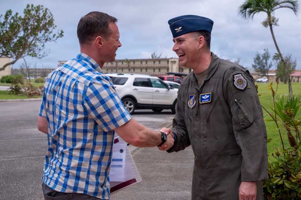 Assistant Secretary of War Tim Dill tours Andersen AFB