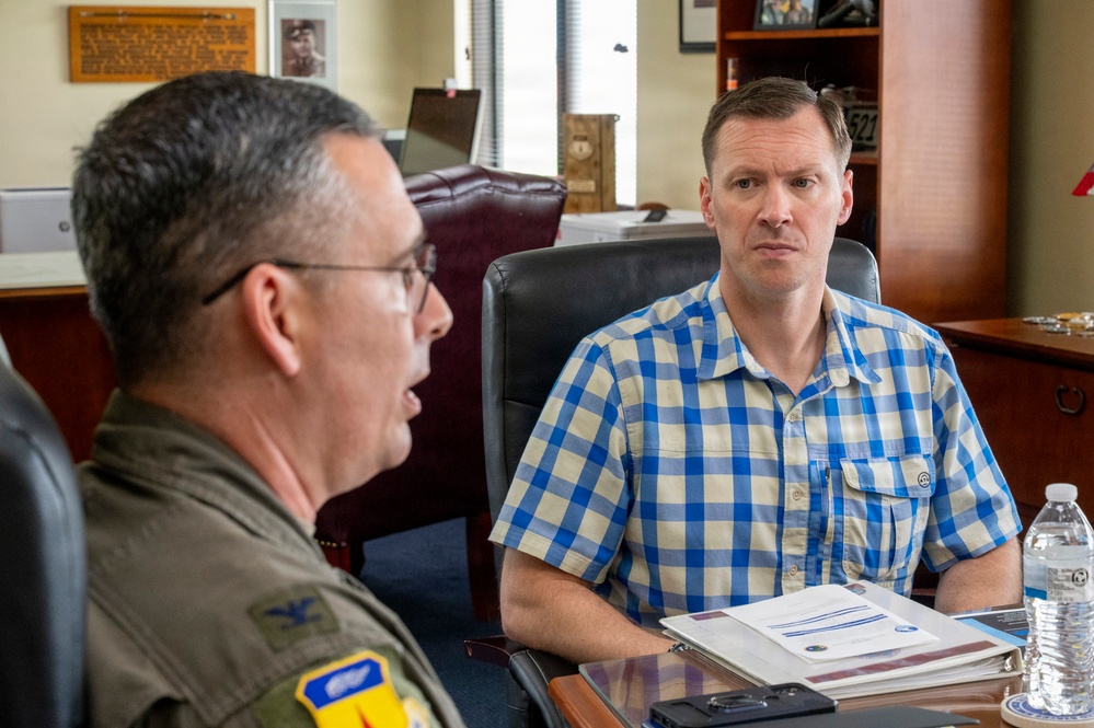 Assistant Secretary of War Tim Dill tours Andersen AFB