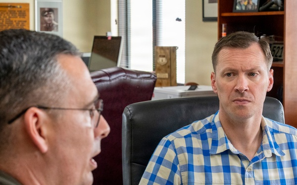 Assistant Secretary of War Tim Dill tours Andersen AFB