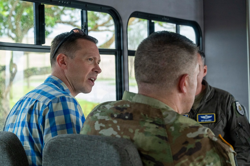 Assistant Secretary of War Tim Dill tours Andersen AFB