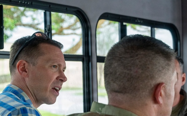 Assistant Secretary of War Tim Dill tours Andersen AFB