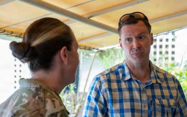 Assistant Secretary of War Tim Dill tours Andersen AFB