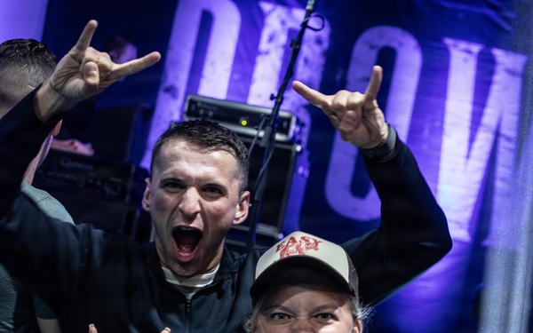 KFOR RC-E hosts Drowning Pool concert at Camp Bondsteel