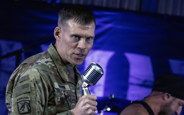 KFOR RC-E hosts Drowning Pool concert at Camp Bondsteel