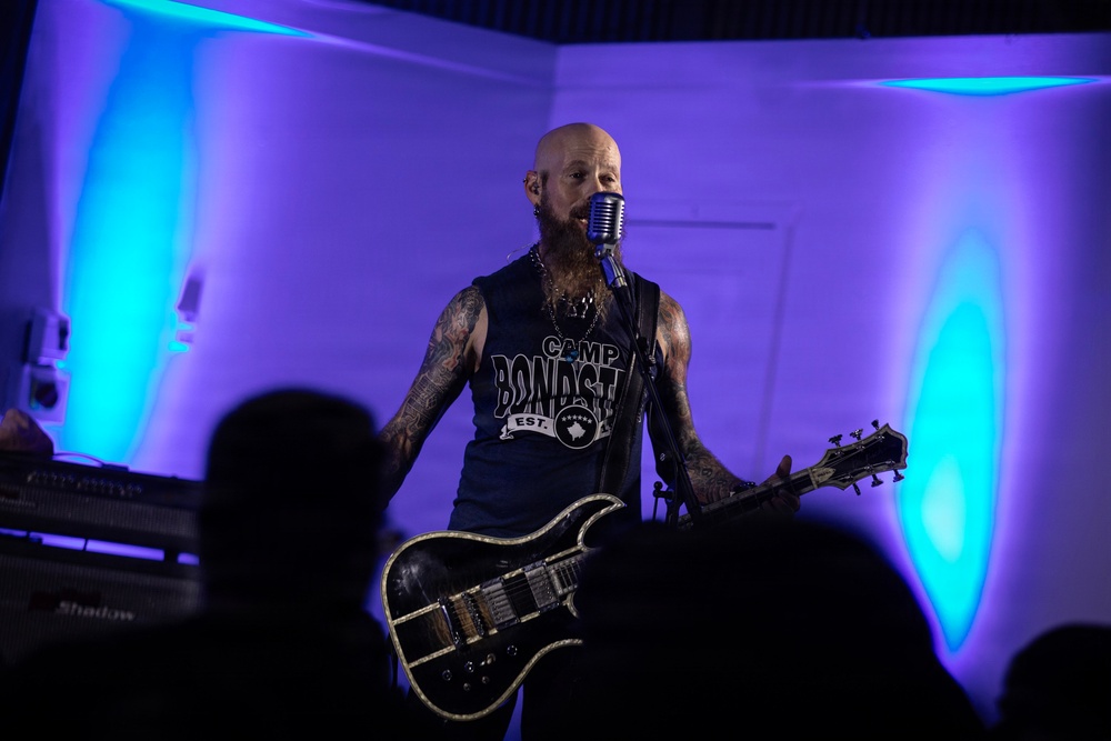 KFOR RC-E hosts Drowning Pool concert at Camp Bondsteel