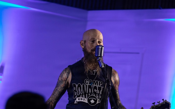 KFOR RC-E hosts Drowning Pool concert at Camp Bondsteel