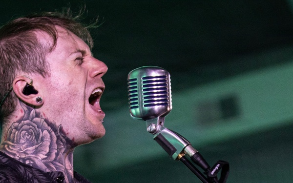 KFOR RC-E hosts Drowning Pool concert at Camp Bondsteel