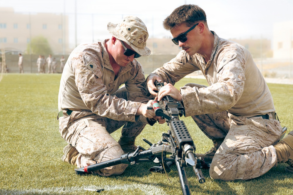 U.S. Marines participate in a Weapons Instructor Course