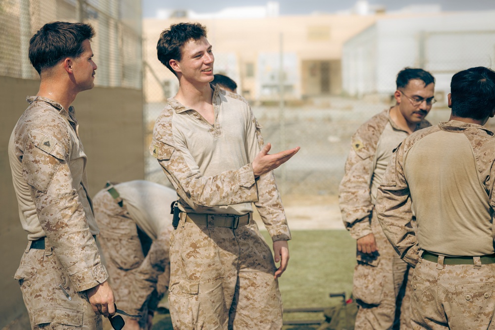 U.S. Marines participate in a Weapons Instructor Course