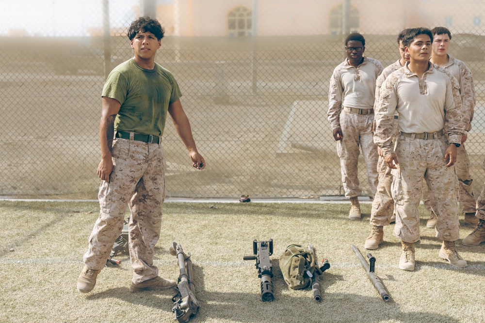 U.S. Marines participate in a Weapons Instructor Course