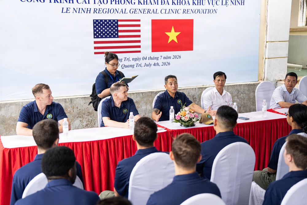 Pacific Partnership 2026 Conduct Ribbon Cutting Ceremony at Le Ninh Medical Center in Quang Tri, Vietnam