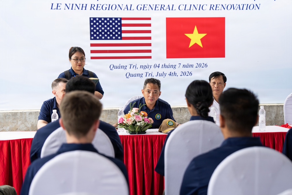 Pacific Partnership 2026 Conduct Ribbon Cutting Ceremony at Le Ninh Medical Center in Quang Tri, Vietnam