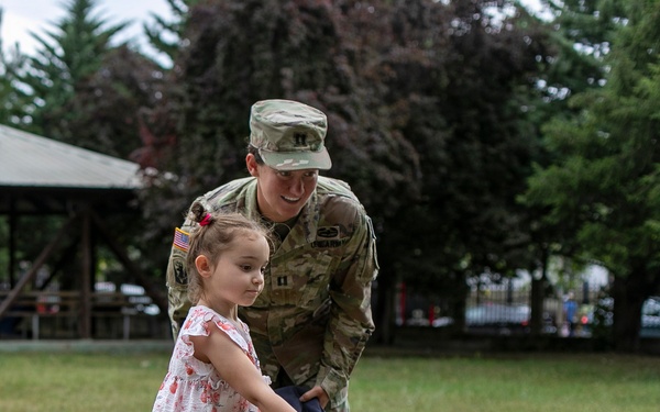 Future School students celebrate U.S. Independence Day with KFOR RC-E Soldiers