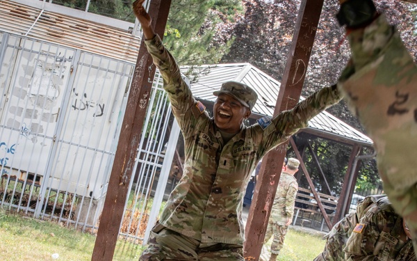 Future School students celebrate U.S. Independence Day with KFOR RC-E Soldiers