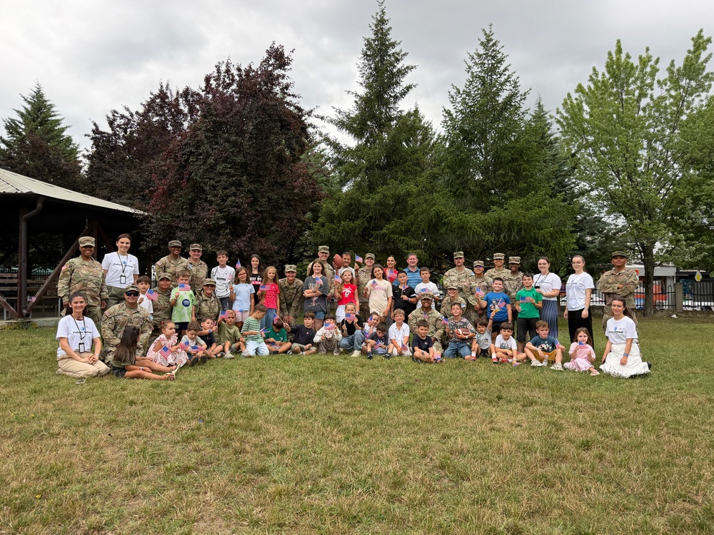 Future School students celebrate U.S. Independence Day with KFOR RC-E Soldiers