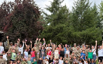 Future School students celebrate U.S. Independence Day with KFOR RC-E Soldiers