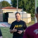 USAFRICOM command senior enlisted leader joins Soldiers for physical readiness training