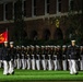 Lt. Gen. James H. Adams III hosts director of CIA at Marine Barracks Washington Evening Parade