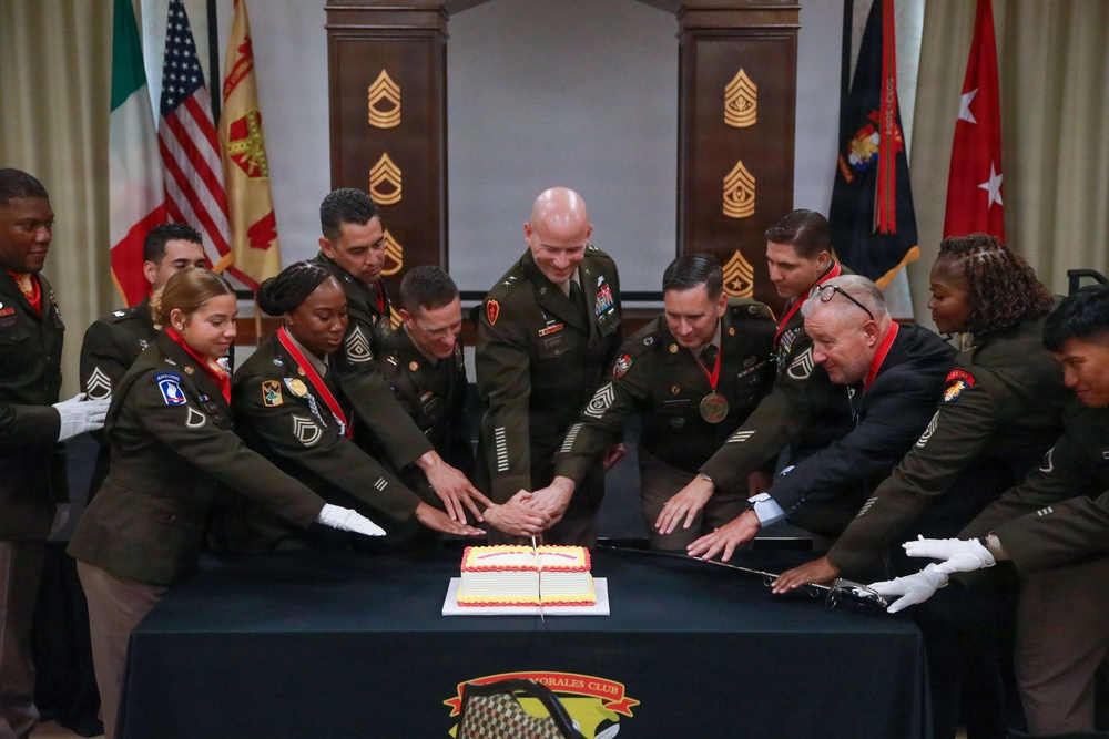 Vicenza Sergeant Morales Club honors NCO excellence, welcomes first retired Italian army honorary inductee