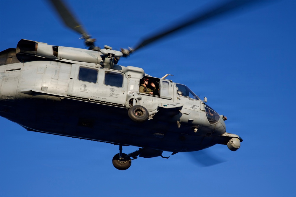 Helicopter Sea Combat Squadron (HSC 28) Departs USS Mount Whitney