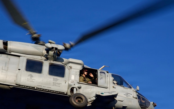 Helicopter Sea Combat Squadron (HSC 28) Departs USS Mount Whitney