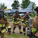 119th Wing Firefighters Return from a Simulated F-16 Fire
