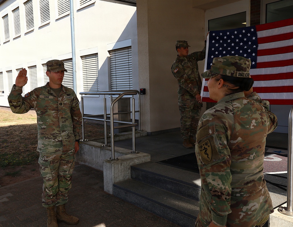 68th TMC Reenlistment Ceremony for SSG Diaz