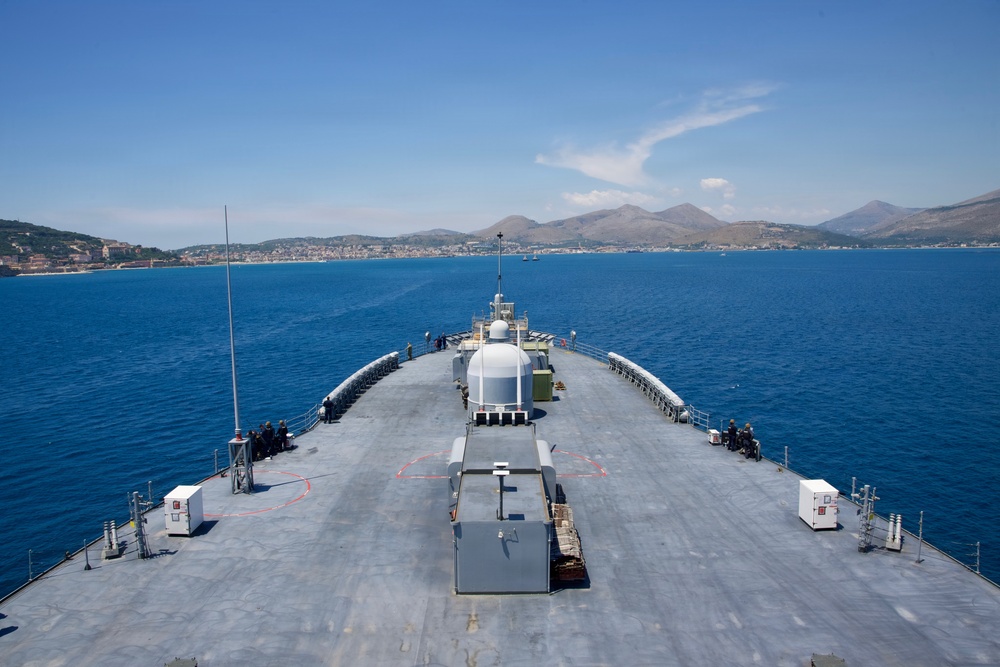 USS Mount Whitney Returns to Gaeta, Italy