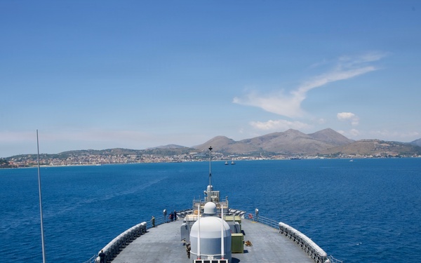 USS Mount Whitney Returns to Gaeta, Italy